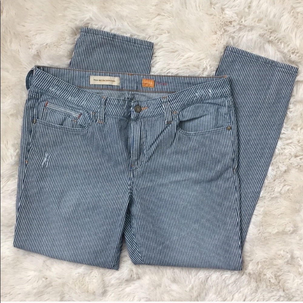 Anthropologie Pilcro Stet Railroad Striped Jeans